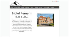 Desktop Screenshot of hotel-femern.com