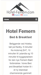 Mobile Screenshot of hotel-femern.com